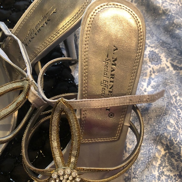 Silver crystal sandals - Picture 4 of 8